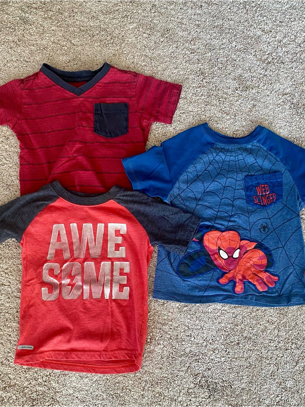 Disney Red & Blue Short-Sleeve Graphic Tee Trio